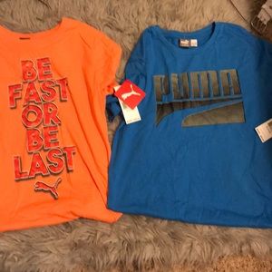 2 NEW Puma t-shirts